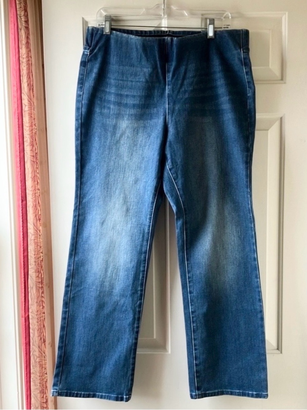 Soft Surroundings Ultimate Denim Pull-On Bootcut Jeans Medium Wash Size PL NWT